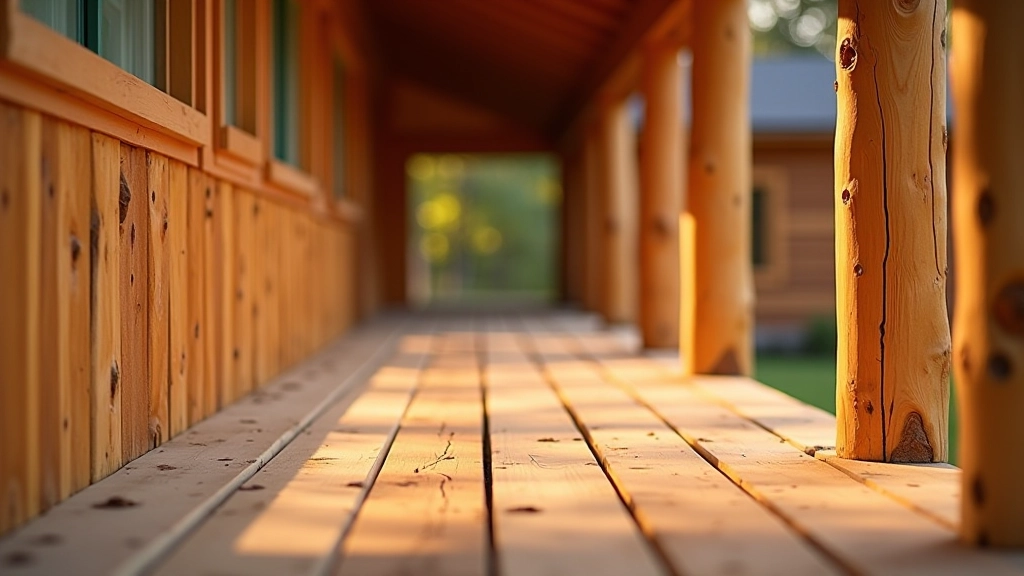 Long-term view of sealed wooden porch showing maintained finish after extended weather exposure and regular maintenance